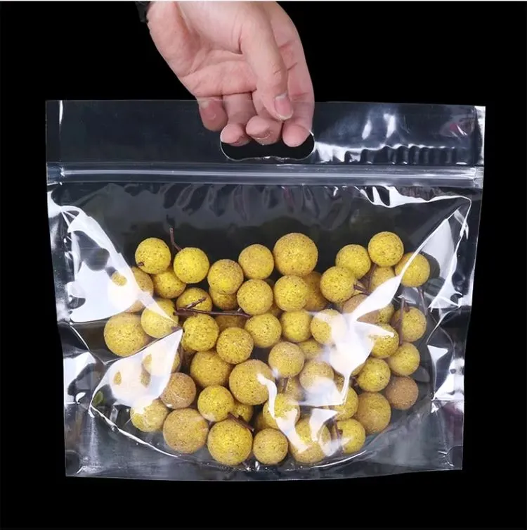 Veleprodajna visokokvalitetna samostojeća vrećica za voće i povrće s ručkom i otvorom za zrak